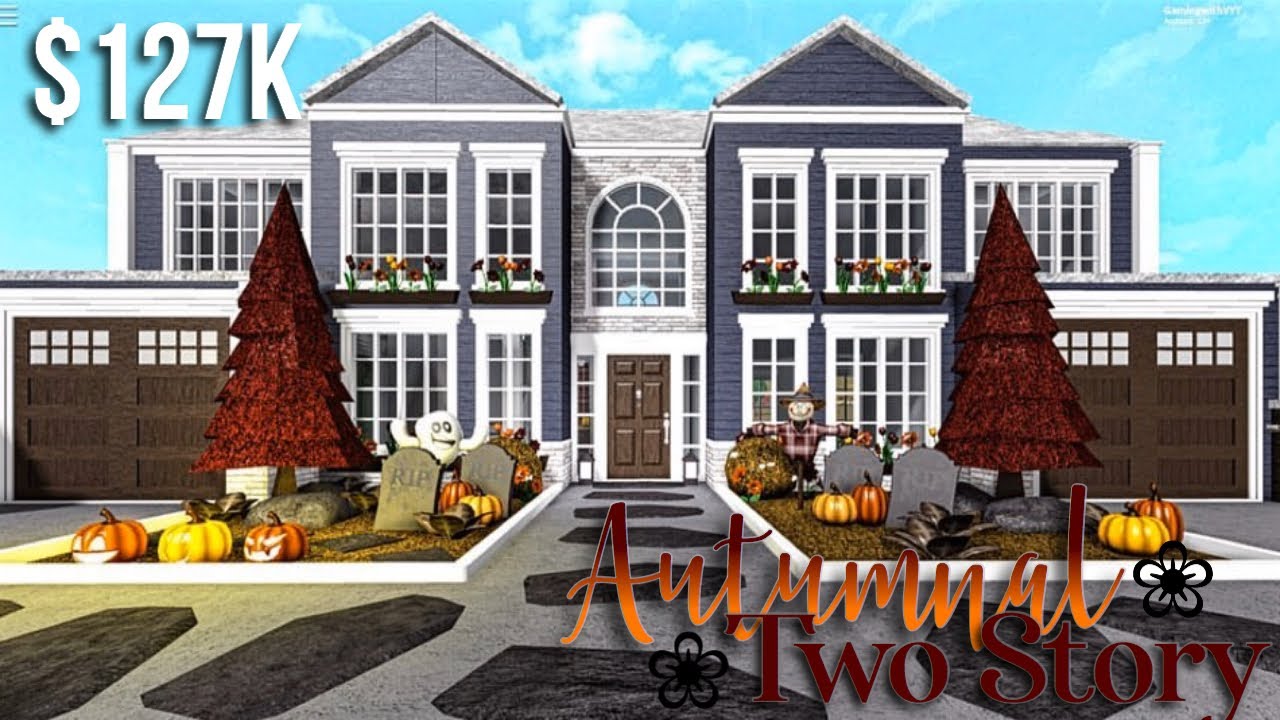 Autumnal Family Two Story | Roblox Bloxburg | GamingwithV - YouTube