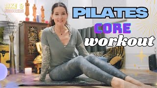 Beginning of Pilates core workout: video cut out. Part 2 coming..💛💫