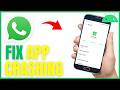 How To Fix WhatsApp Keeps Crashing On Android Phone - Simple