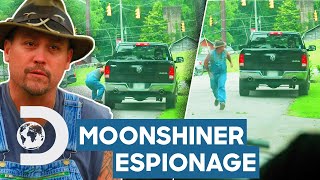 Mike Puts A Tracker In Richard's Pick-Up Truck! | Moonshiners