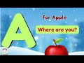 A for Apple | Where are you? | ABC Phonics Song | Nursery rhymes | A to Z | Learning Alphabets song.