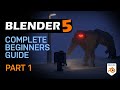 Blender 5 Complete Beginners Guide - FREE COURSE - Part 1 - The Interface