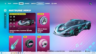 NEW Hatsune Miku Cyclone car AND MORE Fortnite Item Shop 1/29