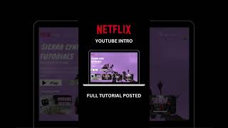 Netflix YouTube intro tutorial. Full video posted! 🤍 #tutorial #canvatutorial #youtubeintro #canva