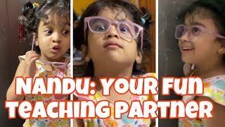 "Diapers to Diplomas: Baby Nandu’s Fast Track to Teaching 🚼➡️🎓"  Baby learning with nanduuu 🤗