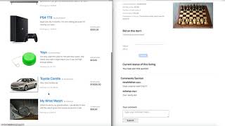 CS50 Project 2: Commerce Website using Django