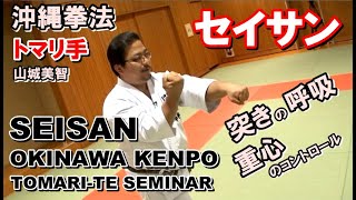 Seisan Tomari-te Okinawa Kenpo Kratedo Kata トマリ手セイサン 山城美智 沖縄拳法 空手道形