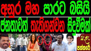 අනුර මහ පාරට බසියි ජනතාව තැති ගණන සිදුවීමක්.Kala paththare/කැලෑ පත්තරේ