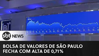 Bolsa de Valores de São Paulo fecha com alta de 0,71% | #SBTNewsnaTV (19/01/23)