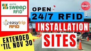 AutoSweep at EasyTrip RFID INSTALLATION EXTENDED! | 24/7 INSTALLATION SITES alamin!