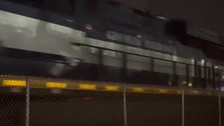 CSX 5210 leads CSX 1834 Georgia Railroad heritage unit through McKeesport, PA