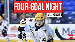 Ville Koivunen Scores Four As WBS Penguins Set Franchise Record For Hat Tricks In A Season