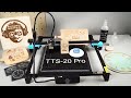 two trees tts 20 pro 20w laser engraver with 400x400mm honeycomb working table and air pump tomtop