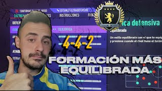 FIFA 21 LAS MEJORES TÁCTICAS E INSTRUCCIONES DE LA 4-4-2 || LA FORMACIÓN MÁS EQUILIBRADA