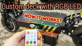 RGB LED Board on Electric Scooter deck Explained