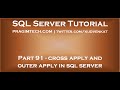 Cross apply and outer apply in sql server