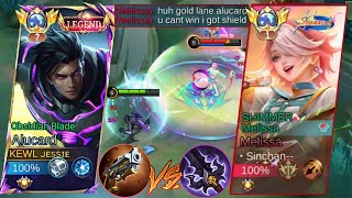 GLOBAL ALUCARD vs GLOBAL MELISSA ON GOLD LANE🔥 ALUCARD BEST GOLDLANE BUILD 2025