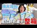 【開箱】為了抽中大耳狗! 買了整箱三麗鷗威化餅卡牌盲袋 我們抽中了嗎? 咕卡 盲盒 盲袋[NyoNyoTV妞妞TV]