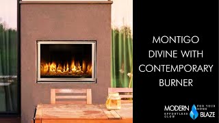 Montigo Divine H38 Gas Fireplace | Contemporary Burner