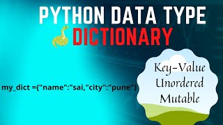 Explained Dictionary - Python Data types in Marathi