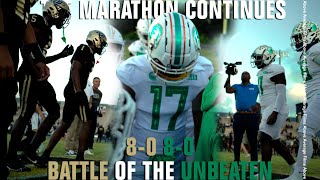 Battle Of The Undefeated | Atlantic (8-0) vs West Boca (8-0) | The Marathon Continues | Culture Wins