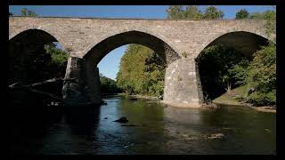 Views of Legore Bridge spanning over the Monocacy River - New Midway, Maryland U.S.A. redu