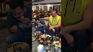 Naan Eating Challenge with Great Khali Sir😍🔥 #foodie #shorts #foodchallenge