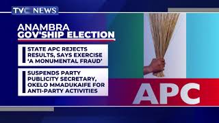 Anambra State APC Rejects Election Results, Suspends Party Publicity Secretary