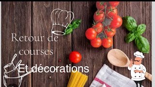 🏬 Haul courses et décorations 🌸 #haul #decoration #haulvideo #course #intermarché #aldi