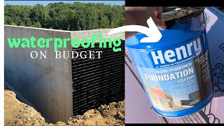 How to do WATERPROOFING on a poured foundation!