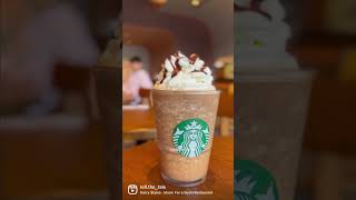 Trying Starbucks Java chip Frappuccino 🥤