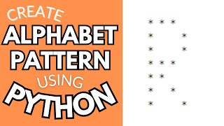 Drawing Alphabet Letter R using Python | Python Pattern Program | Printing Pattern | Python Tutorial