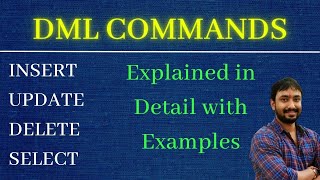 DML - Data Manipulation Language | Insert Update Select Delete | SQL Tutorial for Beginners Hindi
