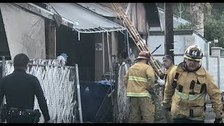 LAFD On Scene of Fatal Structure Fire in Cypress Park; 9/8/18