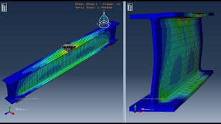 3 point bending of steel beam - buckling