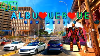 Albuquerque Drive Part 1/2, New Mexico USA 4K - UHD