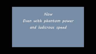 Pierce The Veil - Phantom Power and Ludicrous Speed (Lyrics)