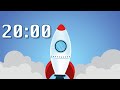 20 Minute Timer Blast Off (Rocket / Space / Music)
