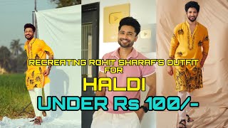 HAND PAINTED KURTA RECREATION FOR HALDI #diy #kurta #art #haldiceremony @rehaanroyofficial