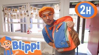 Blippi Back to School Scavenger Hunt + More - Blippi | Kids Cartoons \u0026 Nursery Rhymes | Moonbug Kids