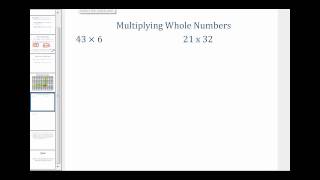 Multiplying Whole Numbers