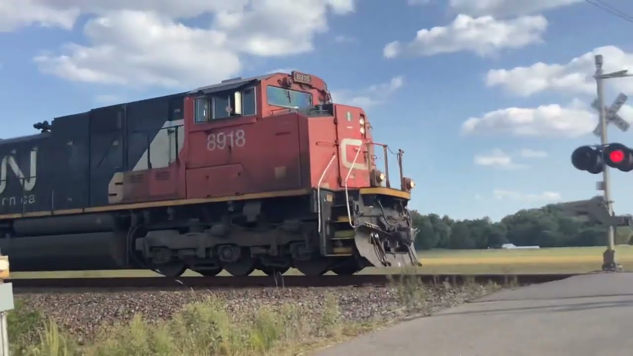 Rare 3 CN SD70M-2’s Lead A Up Manifest Going West To Dexter With ...