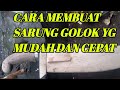 tutorial cara mebuat sarung golok yg mudah dan cepat