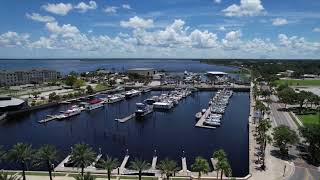 Downtown Sanford, FL and Lake Monroe Drone Video