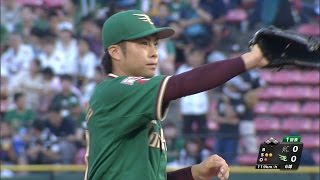 【プロ野球パ】辛島が抜群の立ち上がり披露！中村、角中を連続三振 2015/08/12 E-M