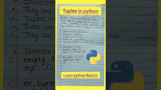 tuples in python #shortsfeed #shorts #python #python programming