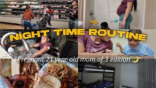 REALISTIC NIGHT TIME ROUTINE |Pregnant Mom of 3 at 21 (UnfilteredEdition)🌙 #zanadiasimone