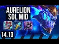 AURELION SOL vs FIZZ (MID) | 9/3/19, 1200+ games | NA Diamond | 14.13