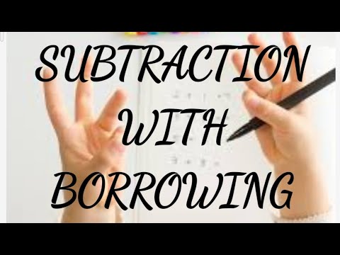 Class 1 Maths Subtraction With Borrowing - YouTube