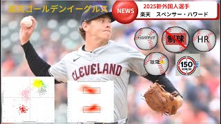 プロ野球新外国人選手　データ分析　[楽天イーグルス]　スペンサー・ハワード（Spencer Howard）